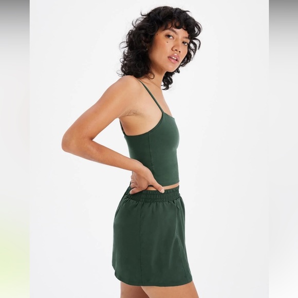 NWT Girlfriend Collective Moss Birdie Woven Skort - Picture 6 of 10
